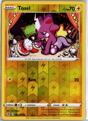 Toxel 105/264 Common Fusion Strike Pokemon Reverse Holo Lightly Played
