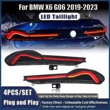 LED Rückleuchten Schwarz Für BMW X6 G06 2019-23 Heckleuchten Dynamischer Blinker