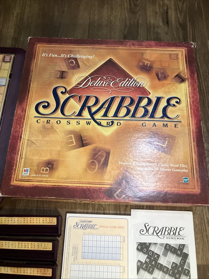 VTG Scrabble Deluxe Turntable Edition Game 2001 Parker Brothers Complete *Read - Image 3 of 4