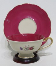 Unique Royal Bayreuth Footed Cup & Saucer Ard...