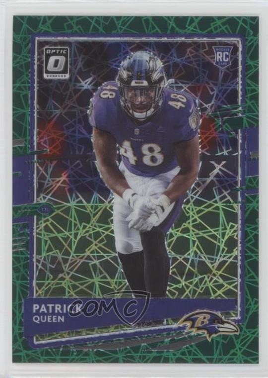 2020 Donruss Optic Rookies Green Velocity Prizm Patrick Queen #118 Rookie RC s8n