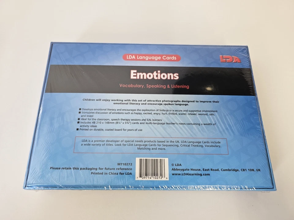 LDA Language Cards EMOTIONS - Vocabulary, Speaking & Listening - NEW - ALN/SEN - Image 2 of 3