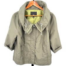 MOSSIMO Olive Green Swing Jacket Full Zip Fro...