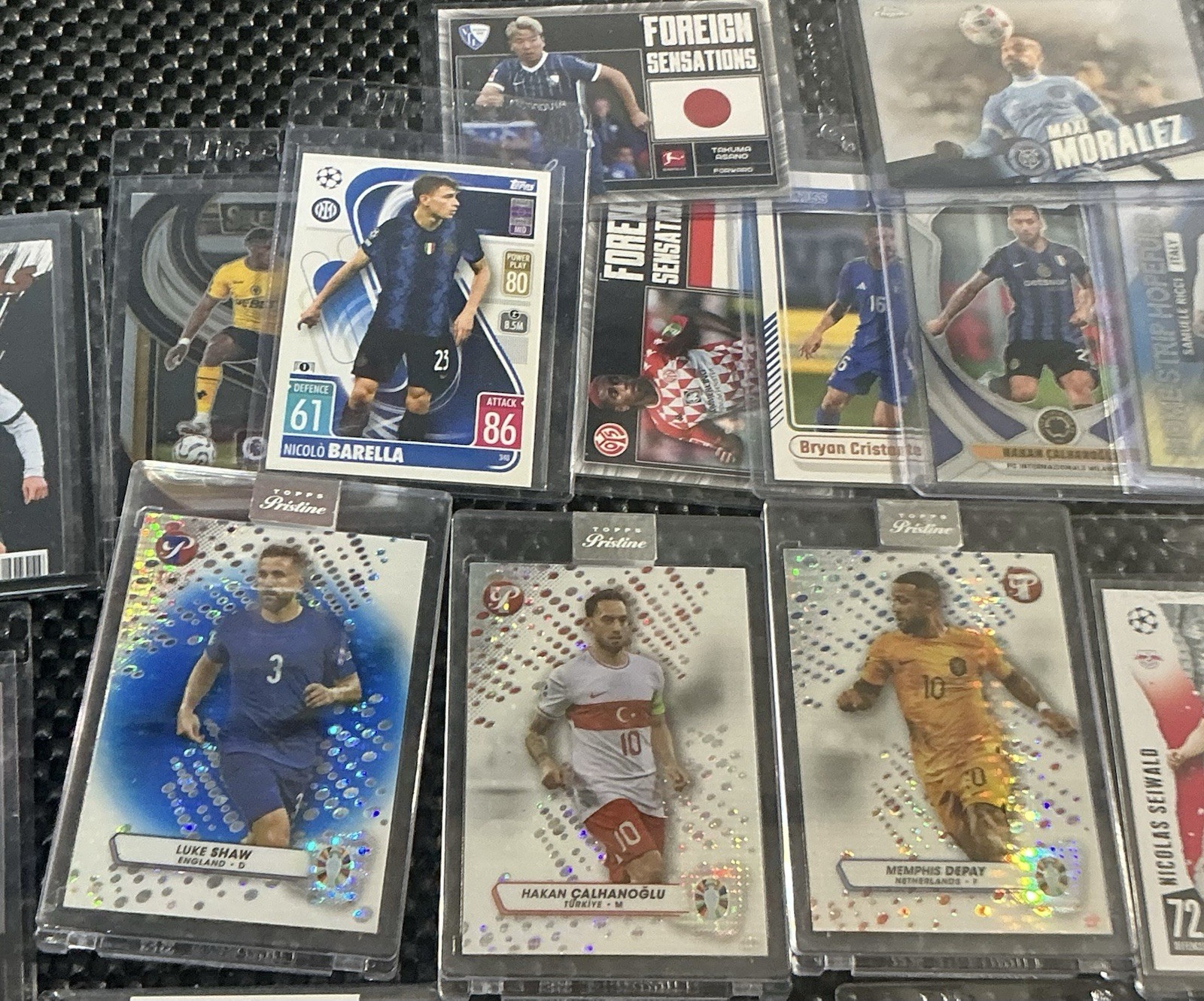 Topps Soccer Auto Rookie/Serial Lot Finest/Chrome/Prizm 2024 UCL (140) CARD LOT view 15