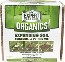 Expert Gardener Organics 2.25 cu ft Expanding Soil Concentrated Potting Mix