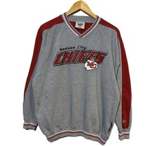 Vintage Kansas City Chiefs NFL Grey Mens Size M Crewneck 90s Lee Sport Football