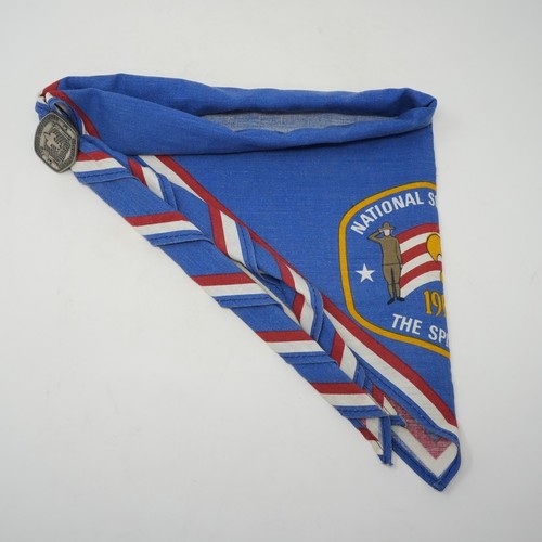 Vintage 1985 National Scout Jamboree Neckerchief Blue Boy Scouts of America