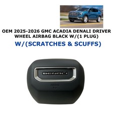 2025-2026 Gmc Acadia Denali Driver Wheel Airbag W1 Plug Black