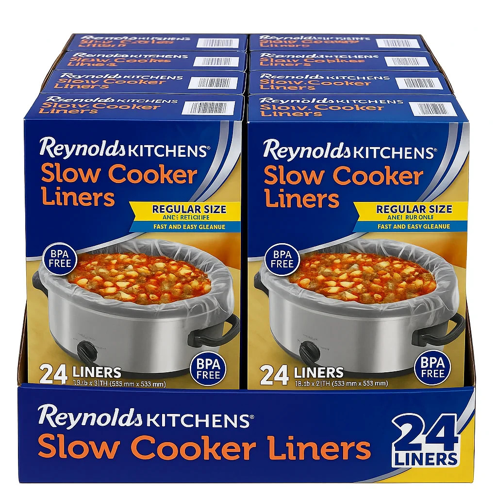 (8 Pack) 24 ct. Reynolds Kitchens Slow Cooker Liners Bags Re