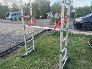 Aluminum Platform Ladder Combination Scaffold 3 Way Step