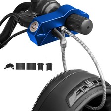 Motorcycle Lock Helmet Lock  Handlebar Lock  Anti Theft Brake Lock Combo fo...
