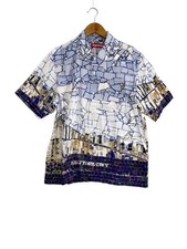 Supreme 24SS Mosaic S S Shirt M Cotton BLU All over Pattern