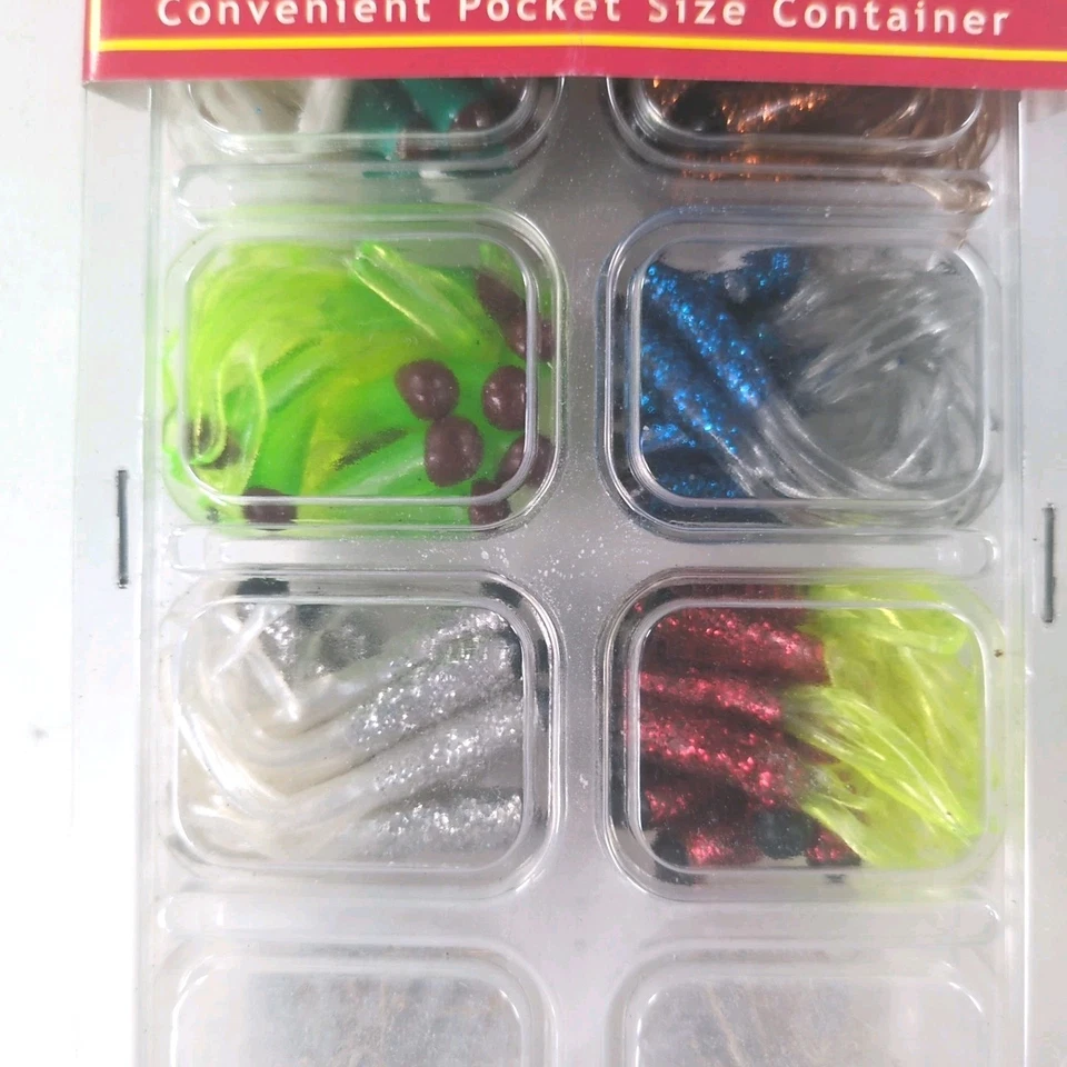 Новый Arkie Shad тела и личинки 130 изделий набор рыболовные приманки снасти веса крючки  - Изображение 4 из 4