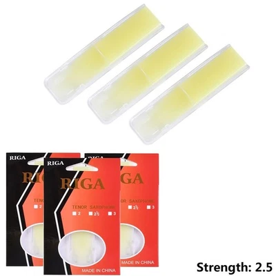 Optimal Response Synthetic Resin Sax Reeds 3 Pack Strength 1 5 2 0 2 5