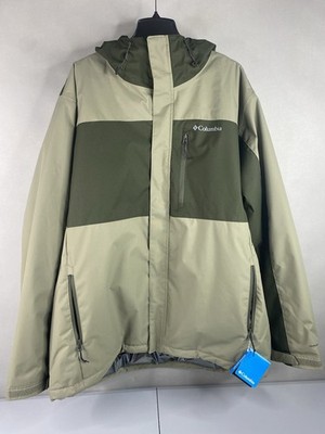 Columbia Tipton Peak III Insulated Regular Fit Omni-Tech Green Jacket Men s 2XT