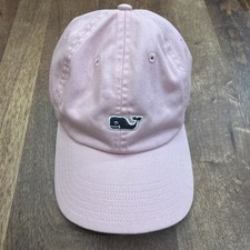 Vineyard Vines Pink Hat Baseball Cap with Blue Whale White, Texas Embroidery