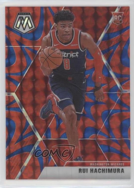 2019-20 Panini Mosaic Rookies Reactive Blue Prizm Rui Hachimura #231 11ye