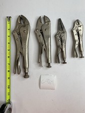 C-8691 Vise Grip Irwin Pittsburgh Locking Pliers Tool Lot 4 Pc