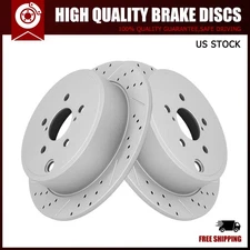 Rear Drilled Brake Disc Rotors for Subaru Forester Outback Impreza Legacy 2.5L