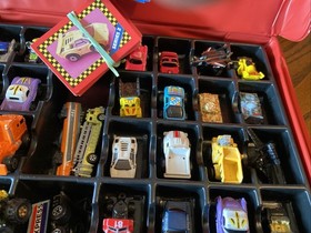 Vintage Micro Machines Lot With Carrying Case 39 Cars Plus Cards