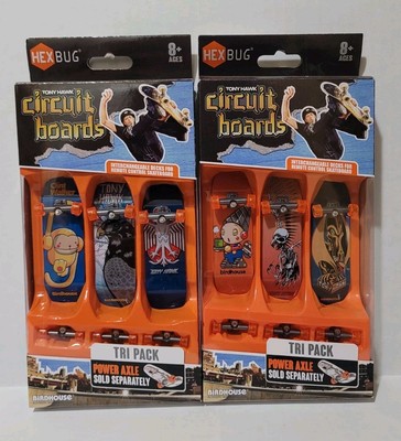 HexBug Tony Hawk Circuit Boards Tri Pack Finger Skateboard Birdhouse Lot Of 2