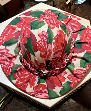 Great spring/summer 1940s sun hat in ex.vintage cond. row of braiding w/pearls