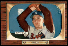 1955 Bowman #157  ERNIE JOHNSON  Milwaukee Braves  NM