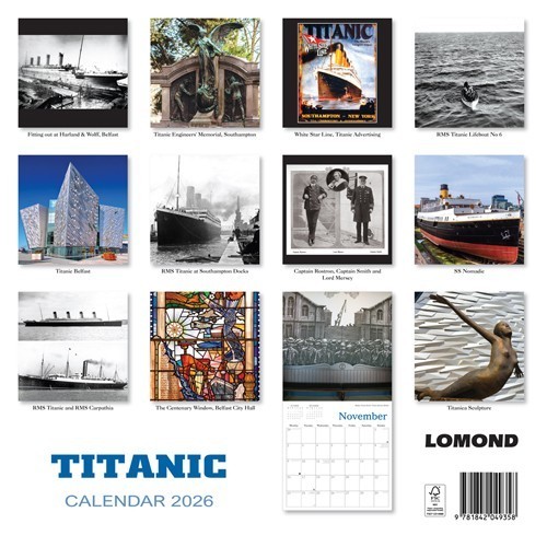 Titanic 2026 Calendar Museum Wall Planner Organizer Christmas New Year Gift - Picture 2 of 4