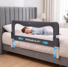 Bed Rail Guard for Twin Full Queen Beds, Adjustable Height Safety Barrier