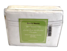 Bonzy Home Luxury Line 1800 Brushed Microfiber 6 Piece Full Size Bed Sheet Set