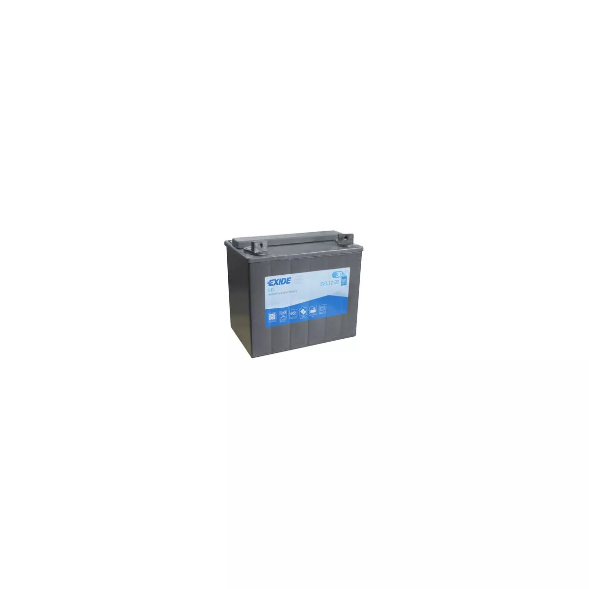 Batterie Exide Gel12-30 12V 30Ah pour moto et motoculture