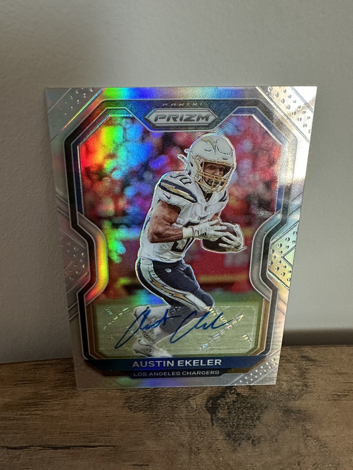 2020 Panini Silver Prizm Austin Ekeler #142 Autographs (AU) Los Angeles Chargers