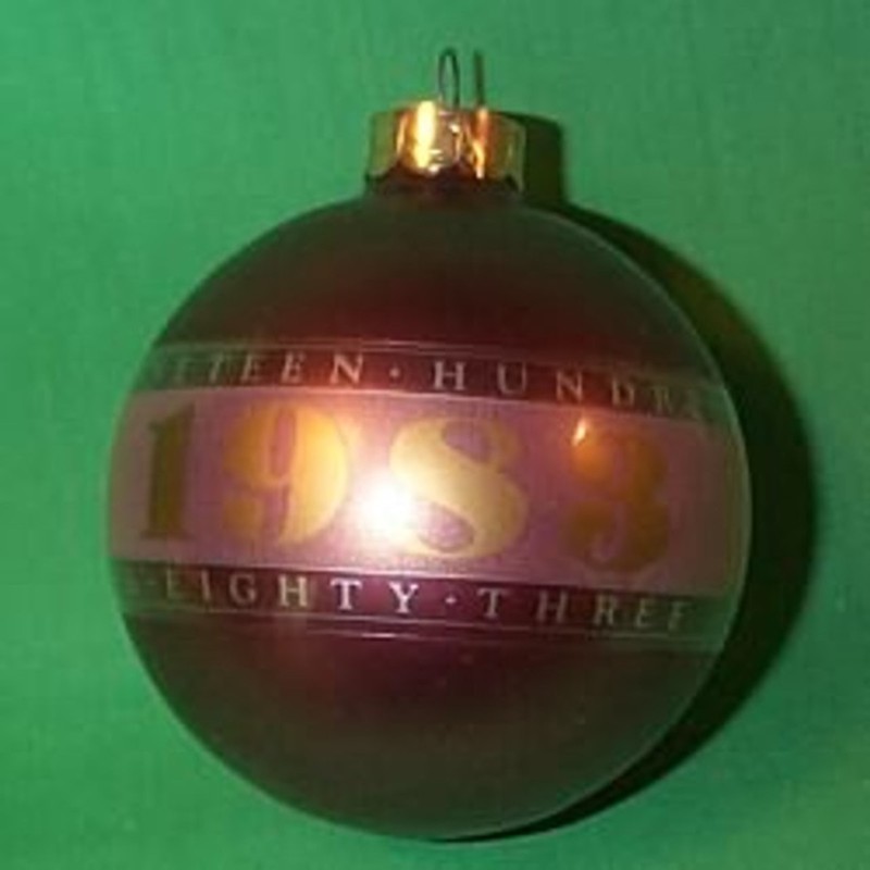 '1983 Bulb' 'Glass Ornament' Series NEW Hallmark