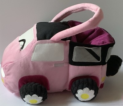 Way to Celebrate Pink Truck Plush Basket