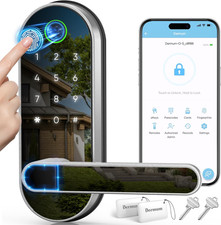 Keyless Entry Fingerprint Digital Smart Lock with Handle & Keypad: Electronic/El