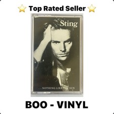 STING NOTHING LIKE THE SUN CASSETTE TAPE EX / EX CONDITION