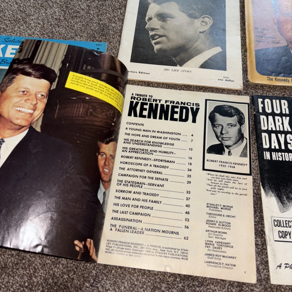Lot Of 5 Kennedy Collector Books, 1960s, JFK, RFK, Jackie Kennedy, Photos & News - Image 3 of 4