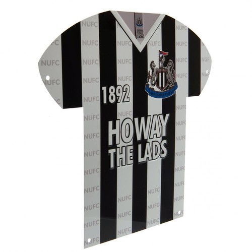 Letrero de camiseta de metal Newcastle United FC - mercancía oficial nueva - Imagen 2 de 3
