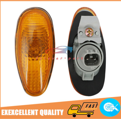 A PAIR AMBER SIDE MARKER LIGHTS For 01-03 MITSUBISHI JDM LANCER 03 04 05 06 EVO 