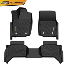 TPE All Weather Rubber Car Floor Mats Fit For 2024-2025 Toyota Tacoma Double Cab
