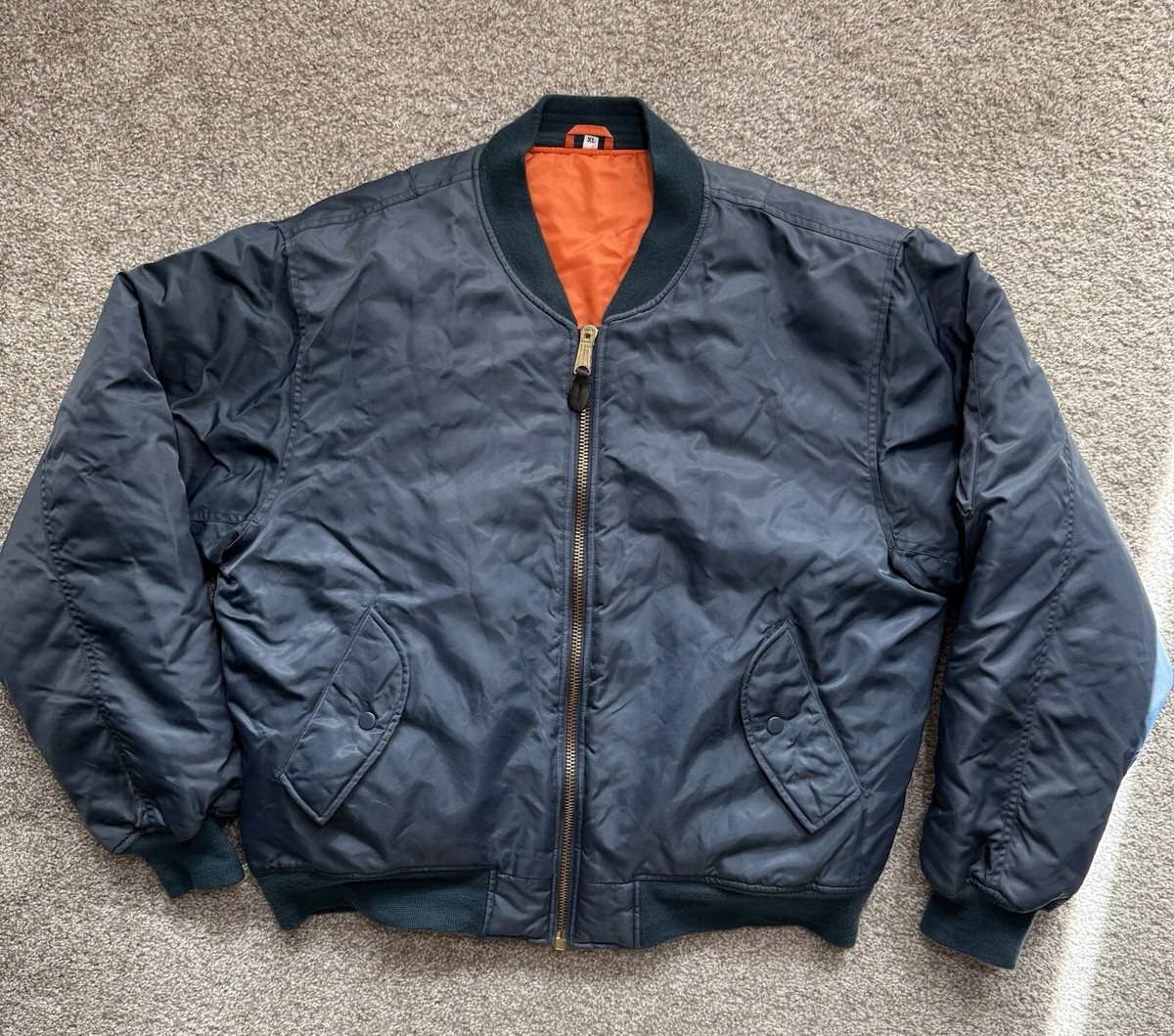 vintage usaf bomber jacket Flyers MA-1 MIL-J0792 Size XL vintage usaf bomber jacket Flyers MA-1 MIL-J0792 Size XL