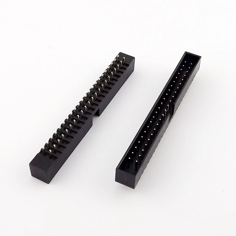 100pcs IDC Connector 2mm 2 x 22 Pin 44 Pin Male Straight Shrouded PCB Box Header - Image 2 of 4