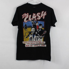 Rare New The Clash Band T-shirt Concert Tour SE068