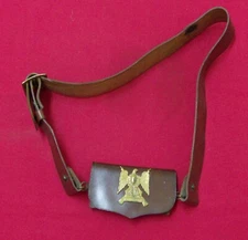 Royal Scots Dragoon Guards. leather cross belt and pouch - FREE Shipping