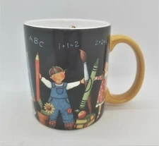 Lang Mugs Teacher's Coffee Cup Hand in Hand by Susan Winget Artwork Kids Crayons