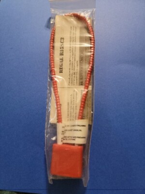 Regal Firearm Gun Safety Cable Lock R15SC3  (RED) *Brand New* 2 Keys