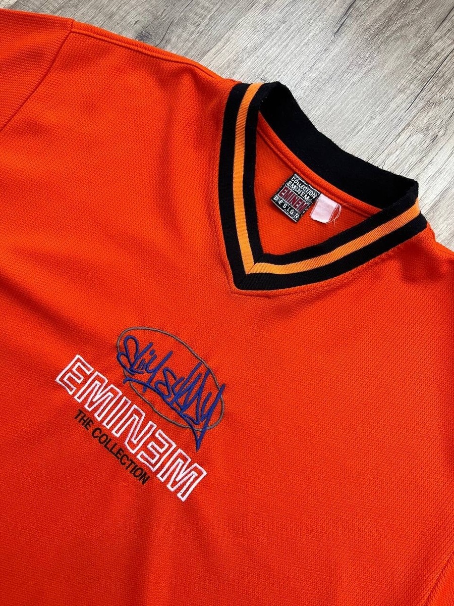 Eminem Design T-Shirt Orange Unisex Size L | eBay