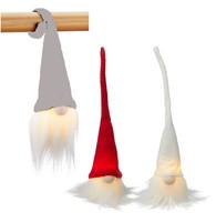 3Er Set Led Wichtel Bunt H:26 Cm - Wichtelgeschenk, Adventsdeko, Weihnachtsdeko