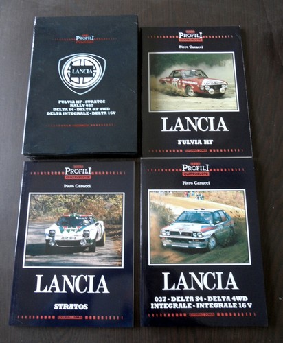 ✅ Cofanetto 3 volumi Lancia: Fulvia HF/Stratos/037 Delta 4WD 16V S4 - Casucci