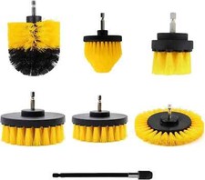 7Pcs Electric Drill Soft Brush For Carpet Leather&Upholstery Cleaning Attachment